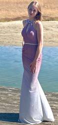 Kiera Sparkly Pink Fitted Dress SALE